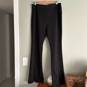 Black flare pants